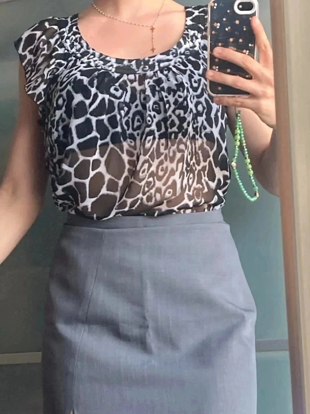 Blouse fluide transparente only 34
